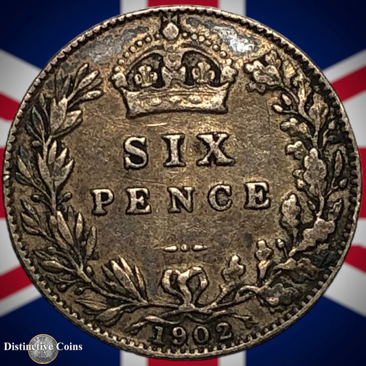Great Britain 1902 Six Pence GB1493