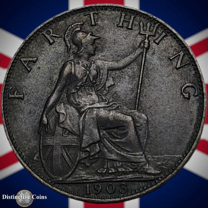 Great Britain 1903 Farthing 1/4d GB4535