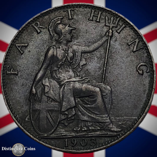Great Britain 1903 Farthing 1/4d GB4535