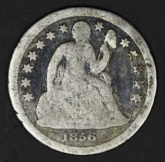 US 1856 O Seated Liberty Dime Many Scratches  A3236