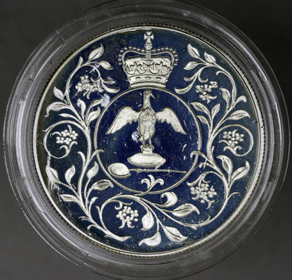 Great Britain 1977 25th Anniversary of Reign New 25 Pence Proof in Capsule A3432