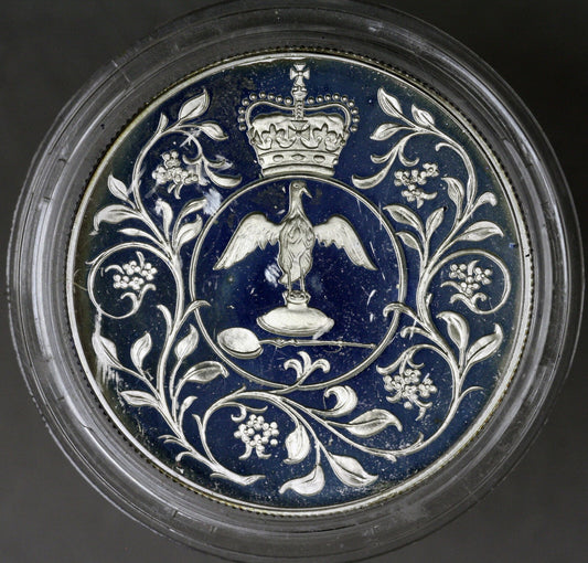 Great Britain 1977 25th Anniversary of Reign New 25 Pence Proof in Capsule A3432