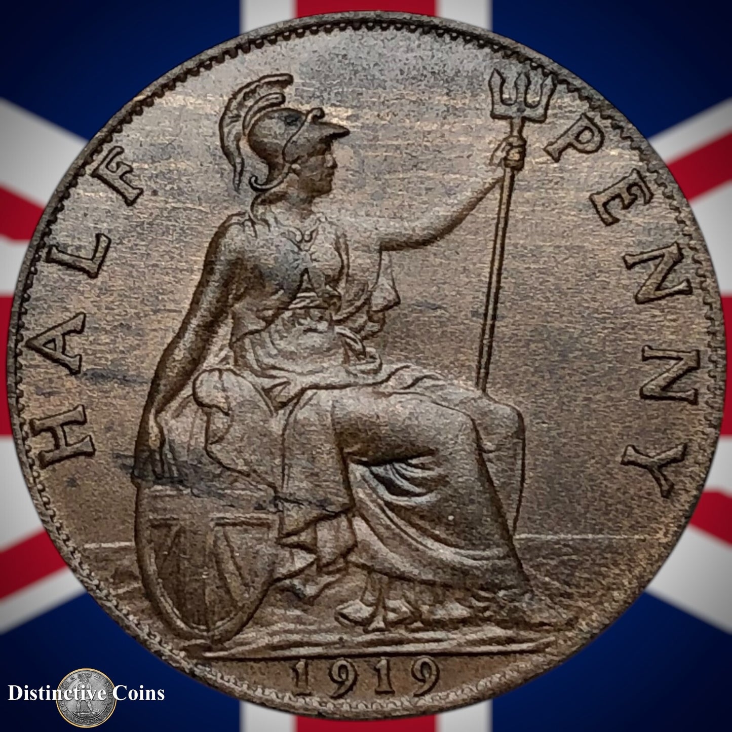 Great Britain 1919 Half Penny 1/2d GB5865