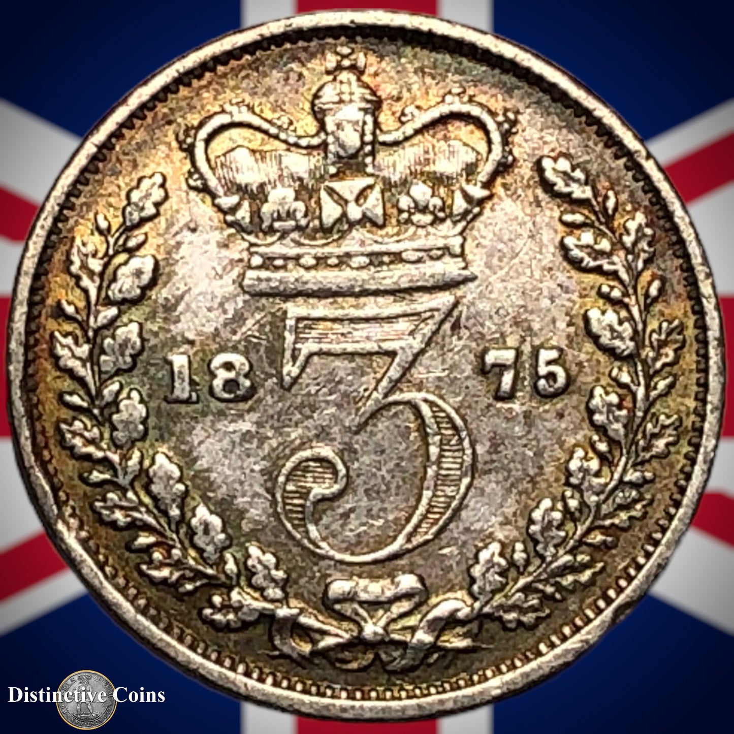 Great Britain 1875 Three Pence GB1872