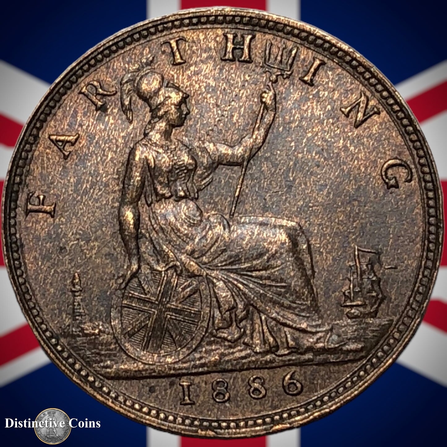 Great Britain 1886 Farthing 1/4d GB4246