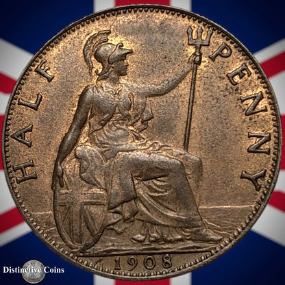 Great Britain 1908 Half Penny 1/2d GB5826