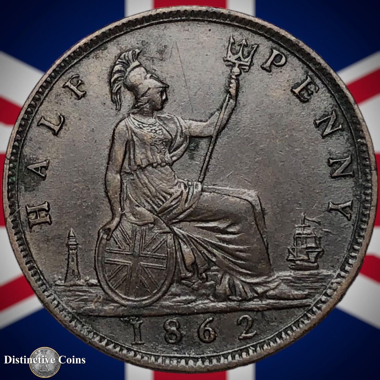 Great Britain 1862 Half Penny 1/2d GB5427