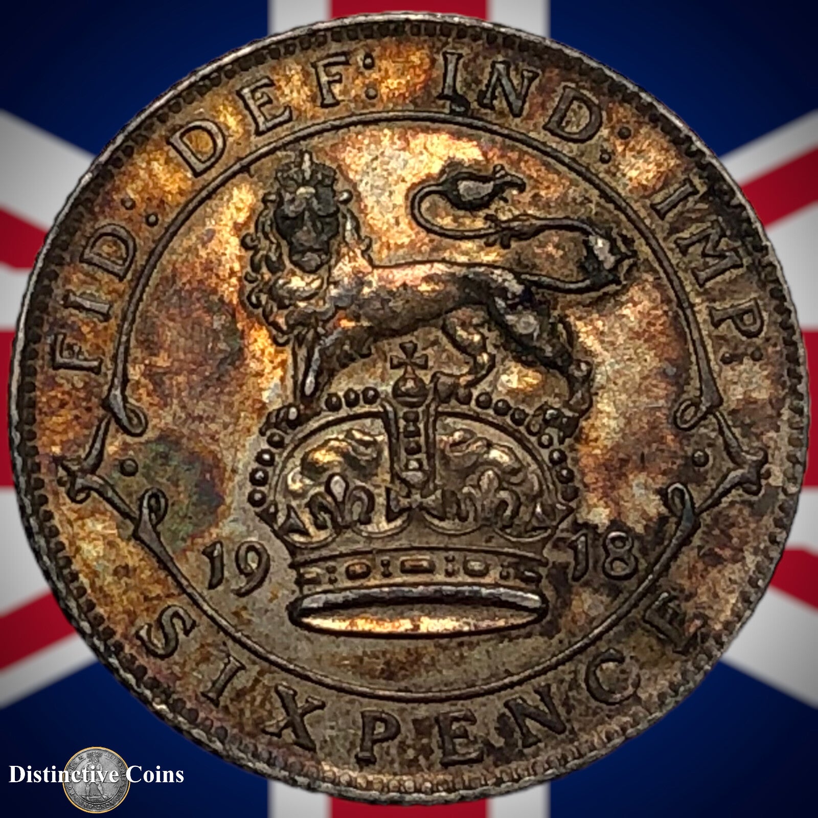 Great Britain 1918 Six Pence GB1630