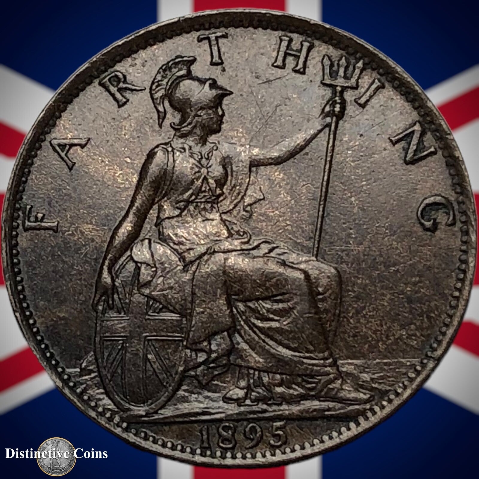 Great Britain 1895 Farthing 1/4d GB4404