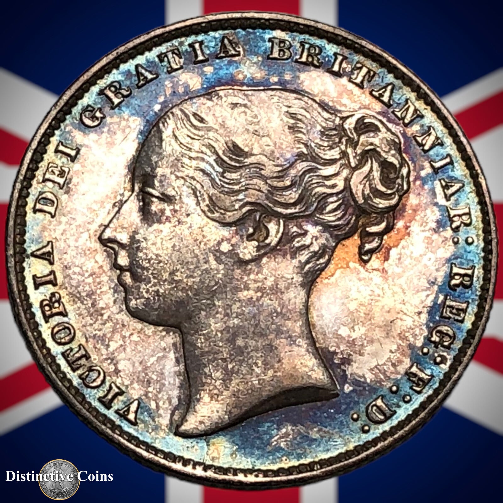 Great Britain 1865 British One Shilling GB0284
