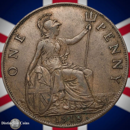 Great Britain 1918 Penny 1d GB6861