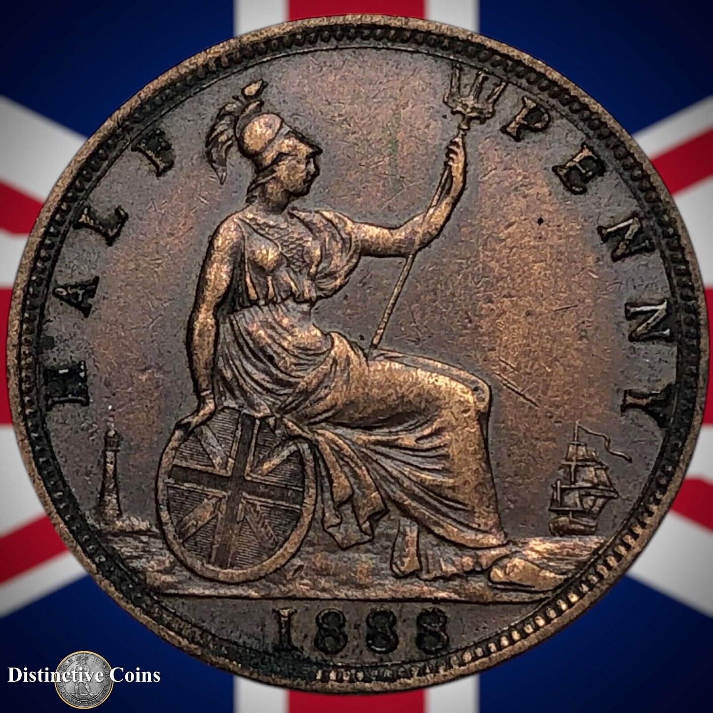 Great Britain 1888 Half Penny 1/2d GB5626