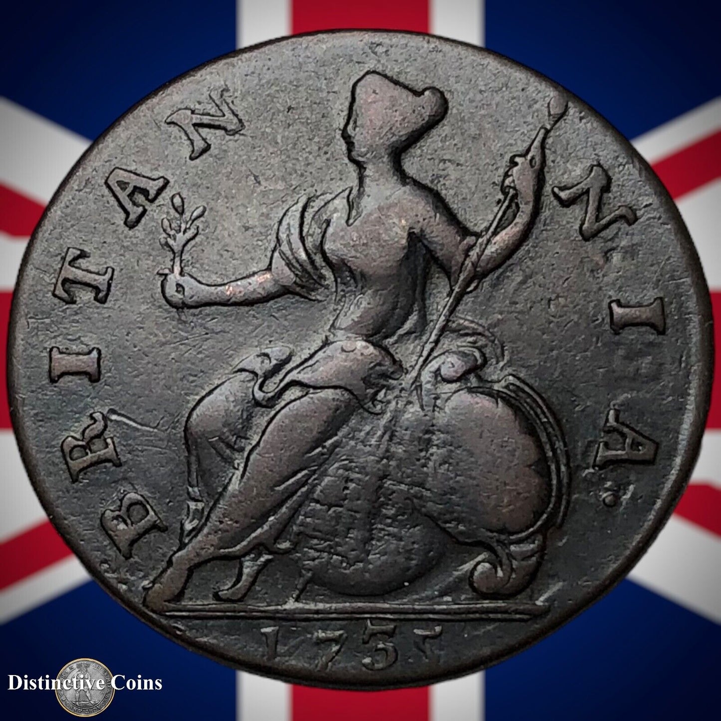 Great Britain 1735 Half Penny 1/2d GB5057