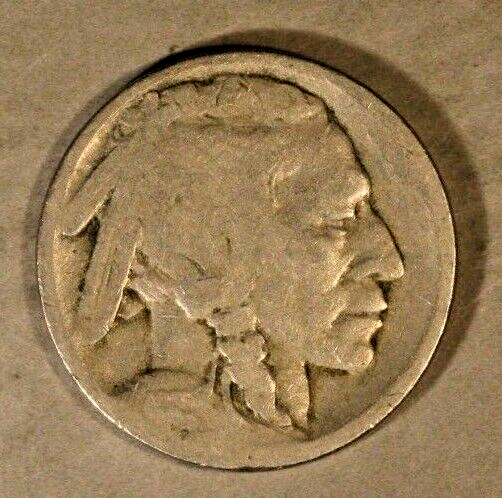 1915 S Buffalo Nickel Weak Date Circulated   