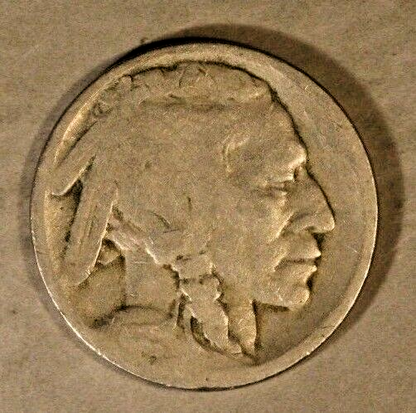 1915 S Buffalo Nickel Weak Date Circulated   