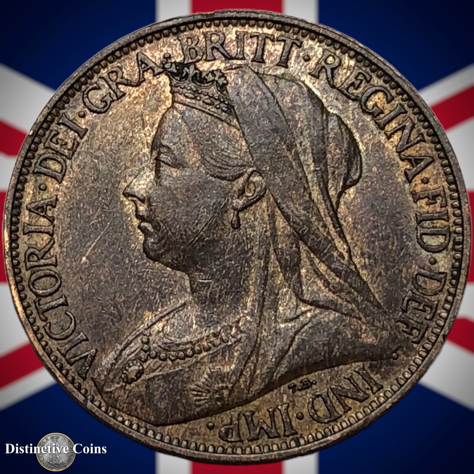 Great Britain 1895 Farthing 1/4d GB4419