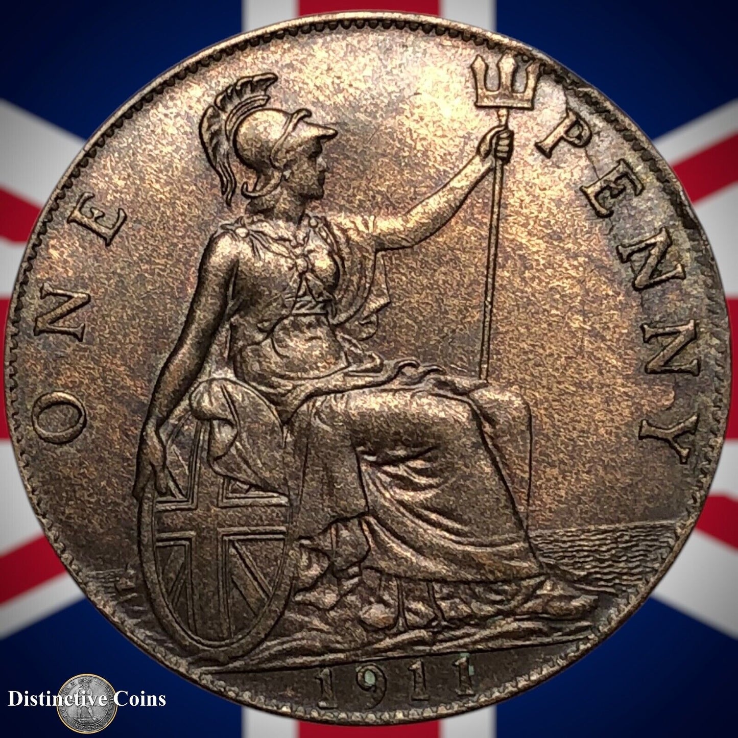 Great Britain 1911 Penny 1d GB6748