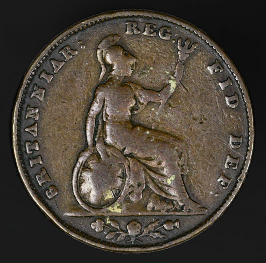 Great Britain 1849 Farthing Key Date  A3214