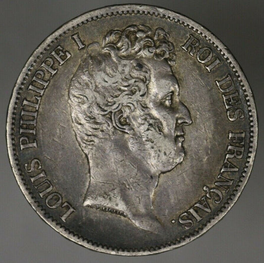 France 1830 A 5 Francs XF Raised Lettering   A2699
