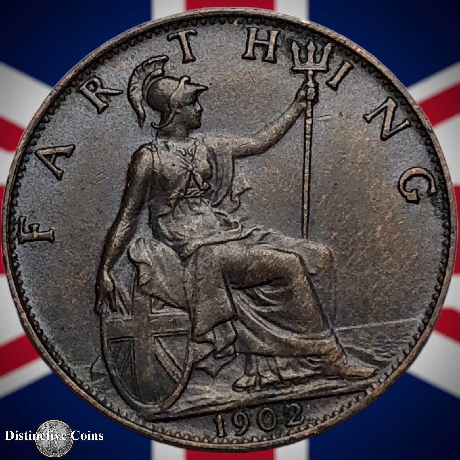 Great Britain 1902 Farthing 1/4d GB4509