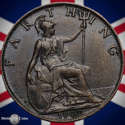 Great Britain 1902 Farthing 1/4d GB4509