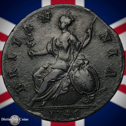 Great Britain 1746 Half Penny 1/2d GB5089