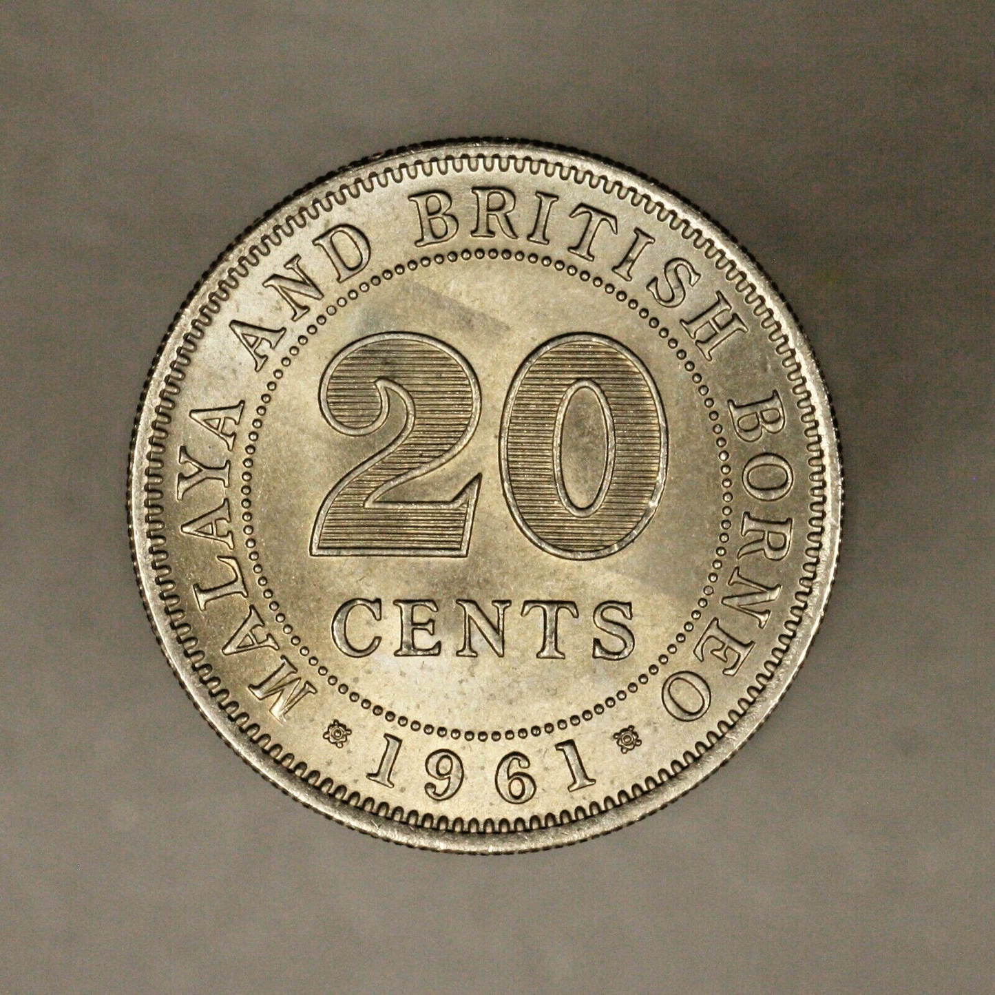 Malaya And British Borneo 1961 20 Cents 