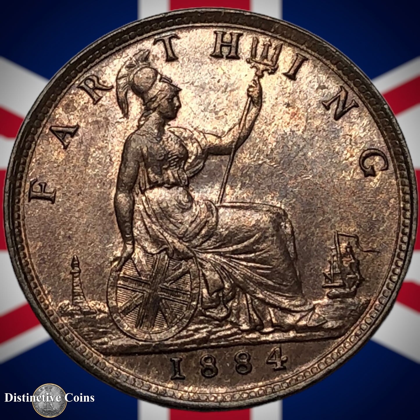 Great Britain 1884 Farthing 1/4d GB4129