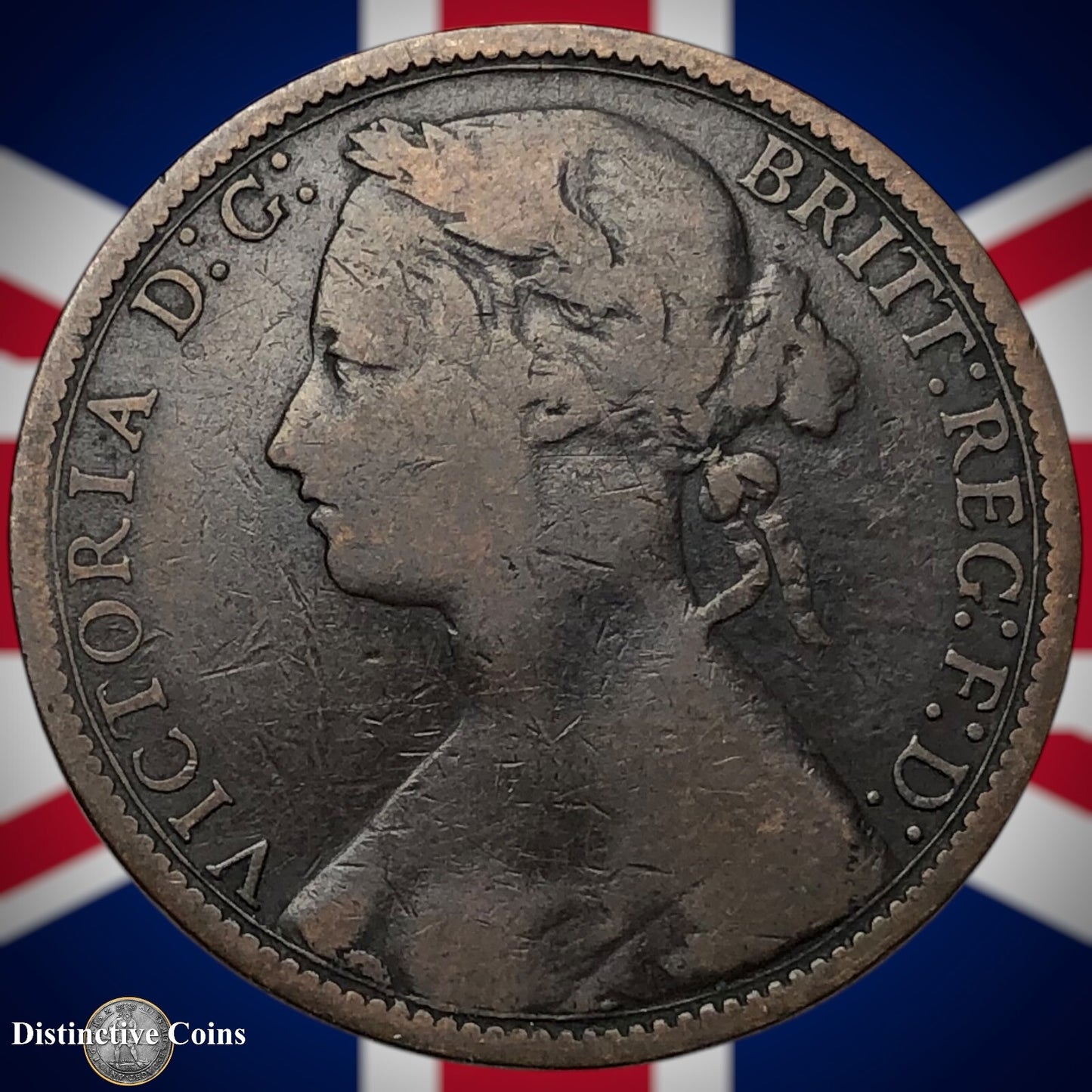 Great Britain 1876 H Penny 1d GB6374