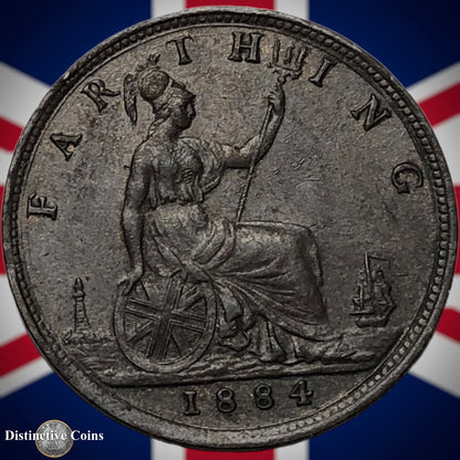 Great Britain 1884 Farthing 1/4d GB4135