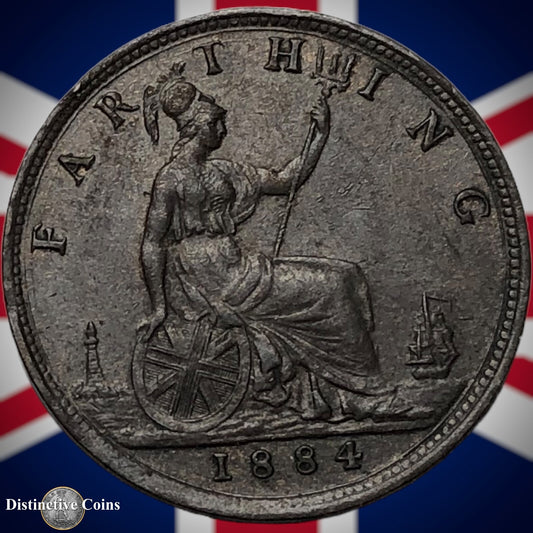 Great Britain 1884 Farthing 1/4d GB4135