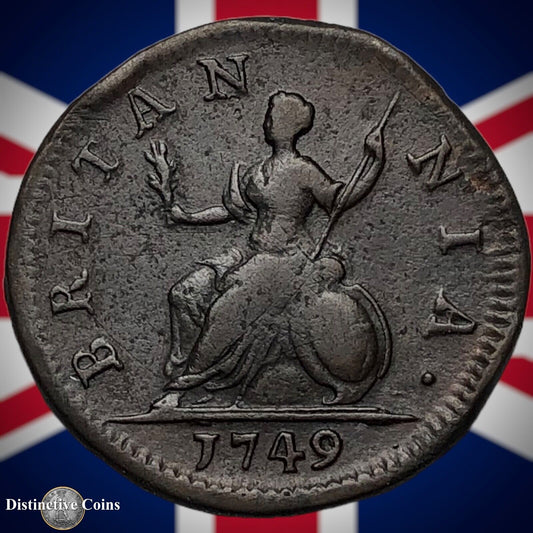 Great Britain 1749 Farthing 1/4d GB3175