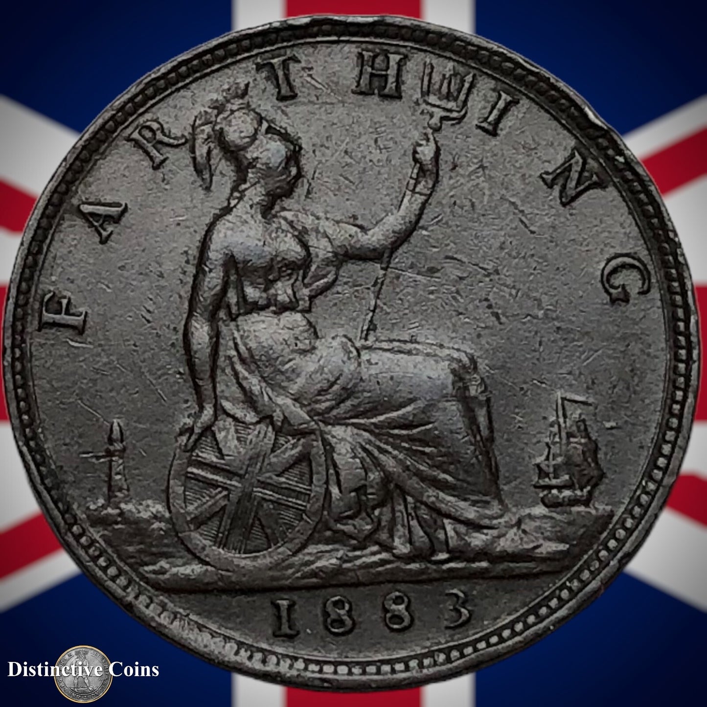 Great Britain 1883 Farthing 1/4d GB4051