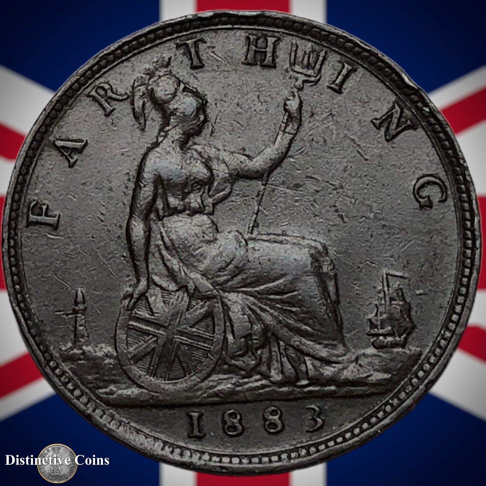 Great Britain 1883 Farthing 1/4d GB4051