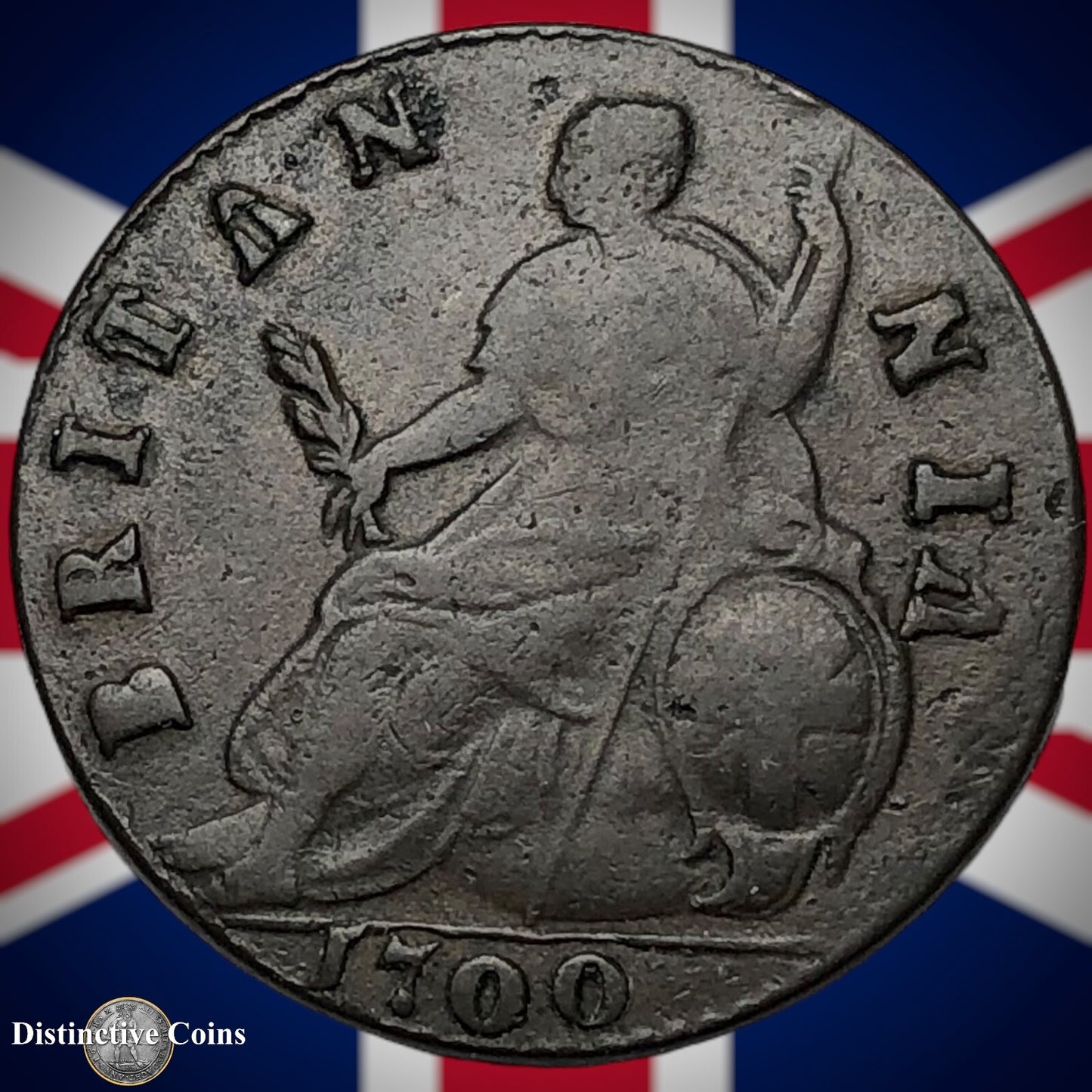 Great Britain 1700 Half Penny 1/2d GB5019