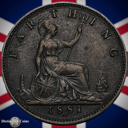 Great Britain 1881 H Farthing 1/4d GB3931