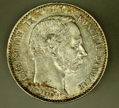 Denmark Krone 1876  Great Quality Pleasant AU     A1375