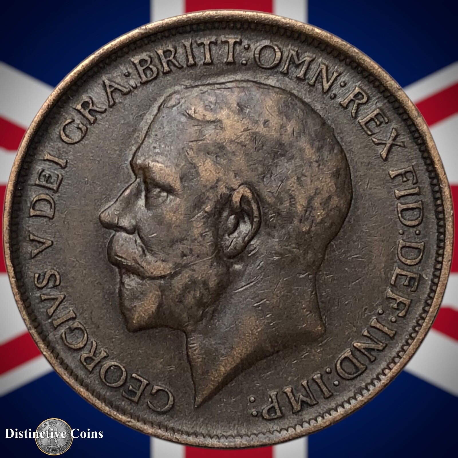 Great Britain 1912 H Penny 1d GB6790