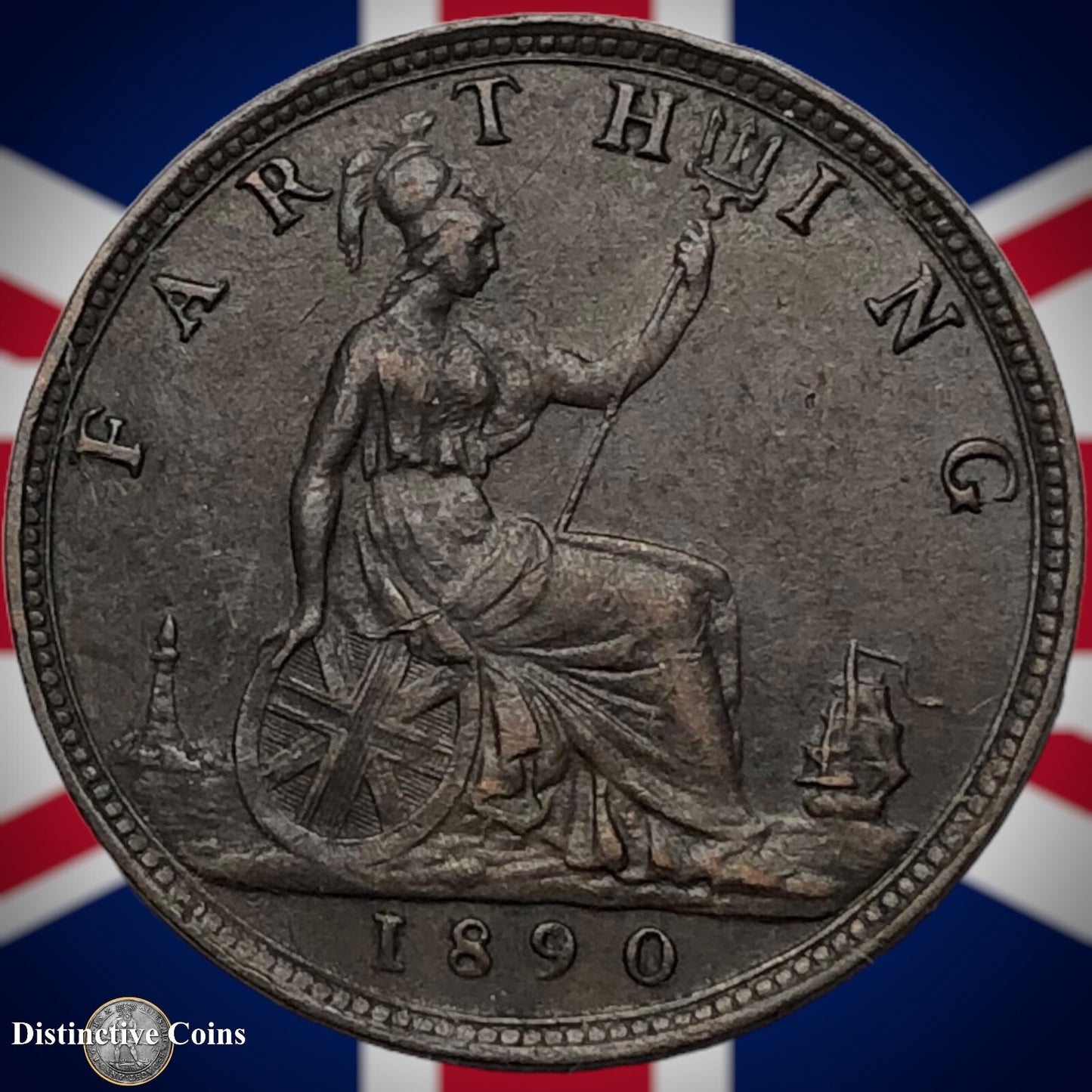 Great Britain 1890 Farthing 1/4d GB4277