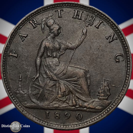 Great Britain 1890 Farthing 1/4d GB4277