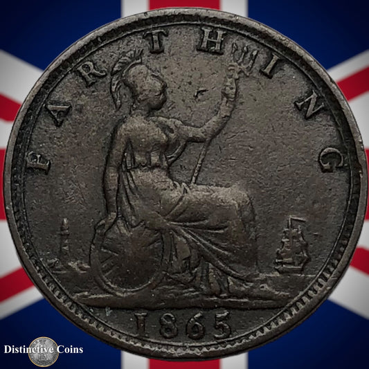 Great Britain 1865 Farthing 1/4d GB3523