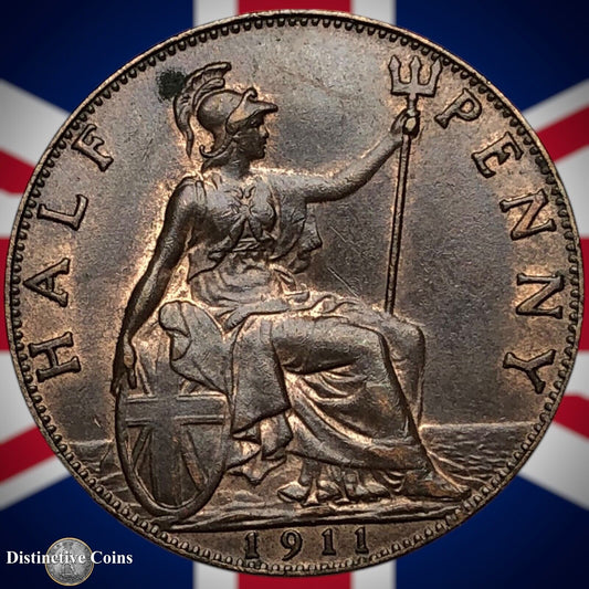 Great Britain 1911 Half Penny 1/2d GB5832