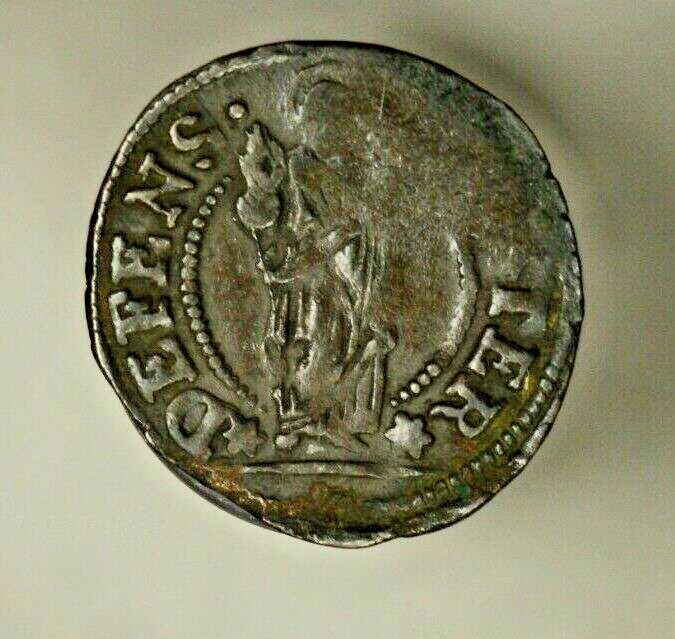 Italy Venice AE Soldo Dodge Alois Macenigo 1722 - 1732 uneven Strike XF A1836