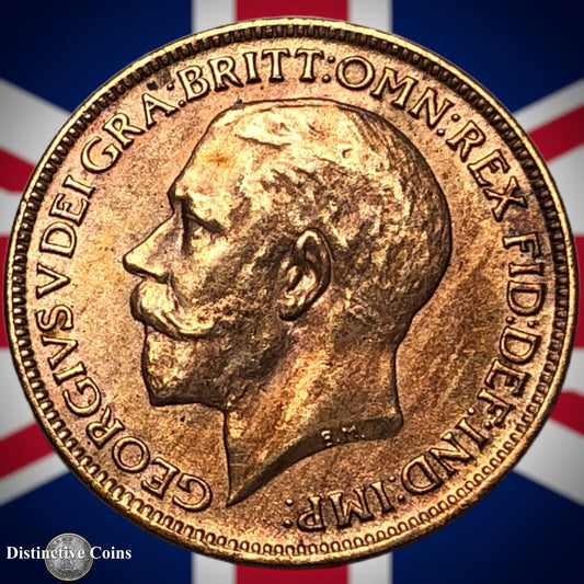 Great Britain 1919 Farthing 1/4d GB4725