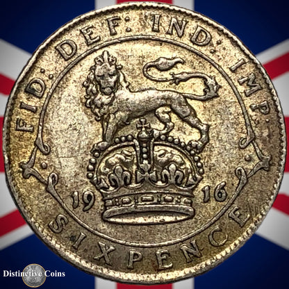 Great Britain 1916 Six Pence GB1593