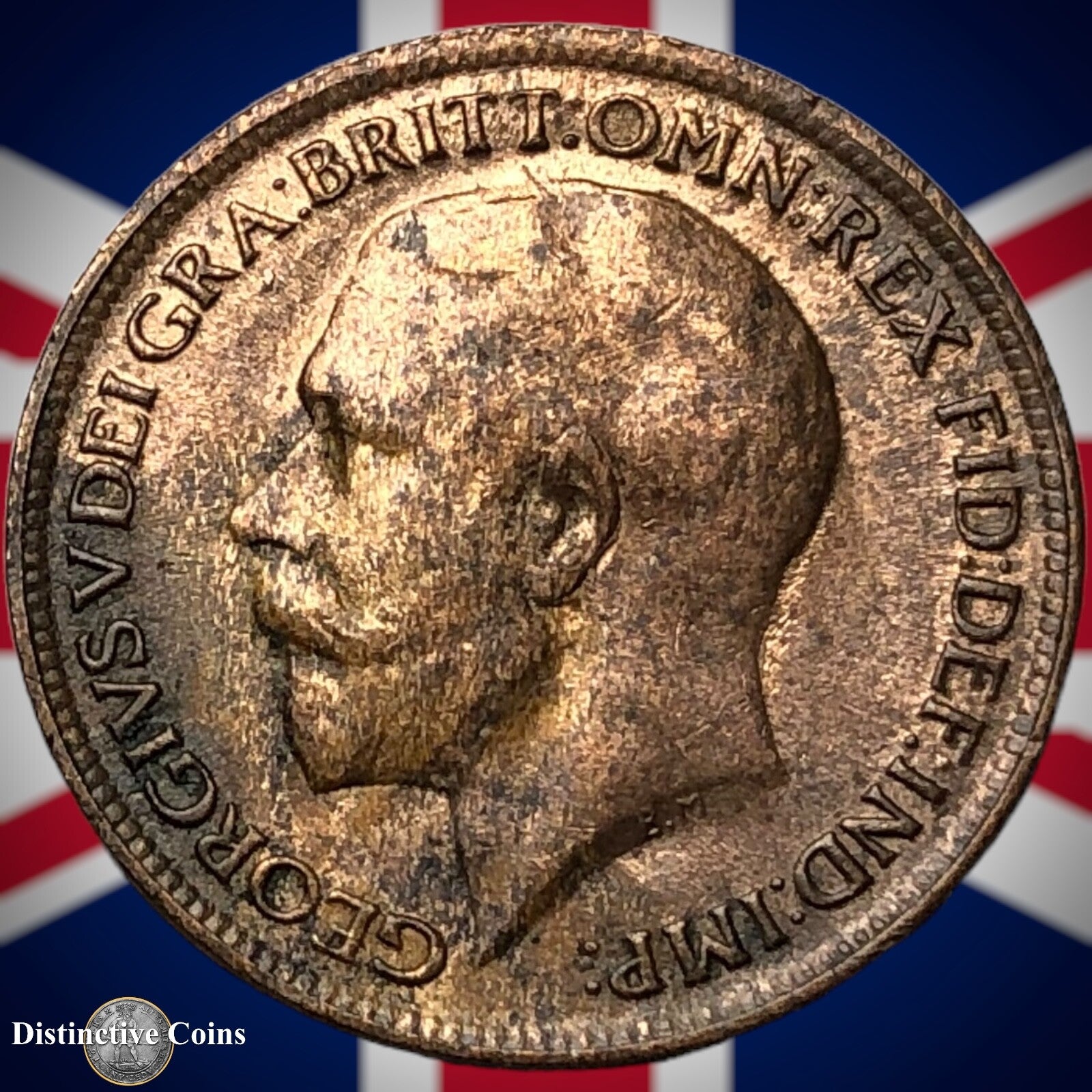 Great Britain 1919 Farthing 1/4d GB4729