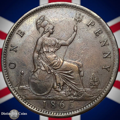 Great Britain 1865 Penny 1d GB6284