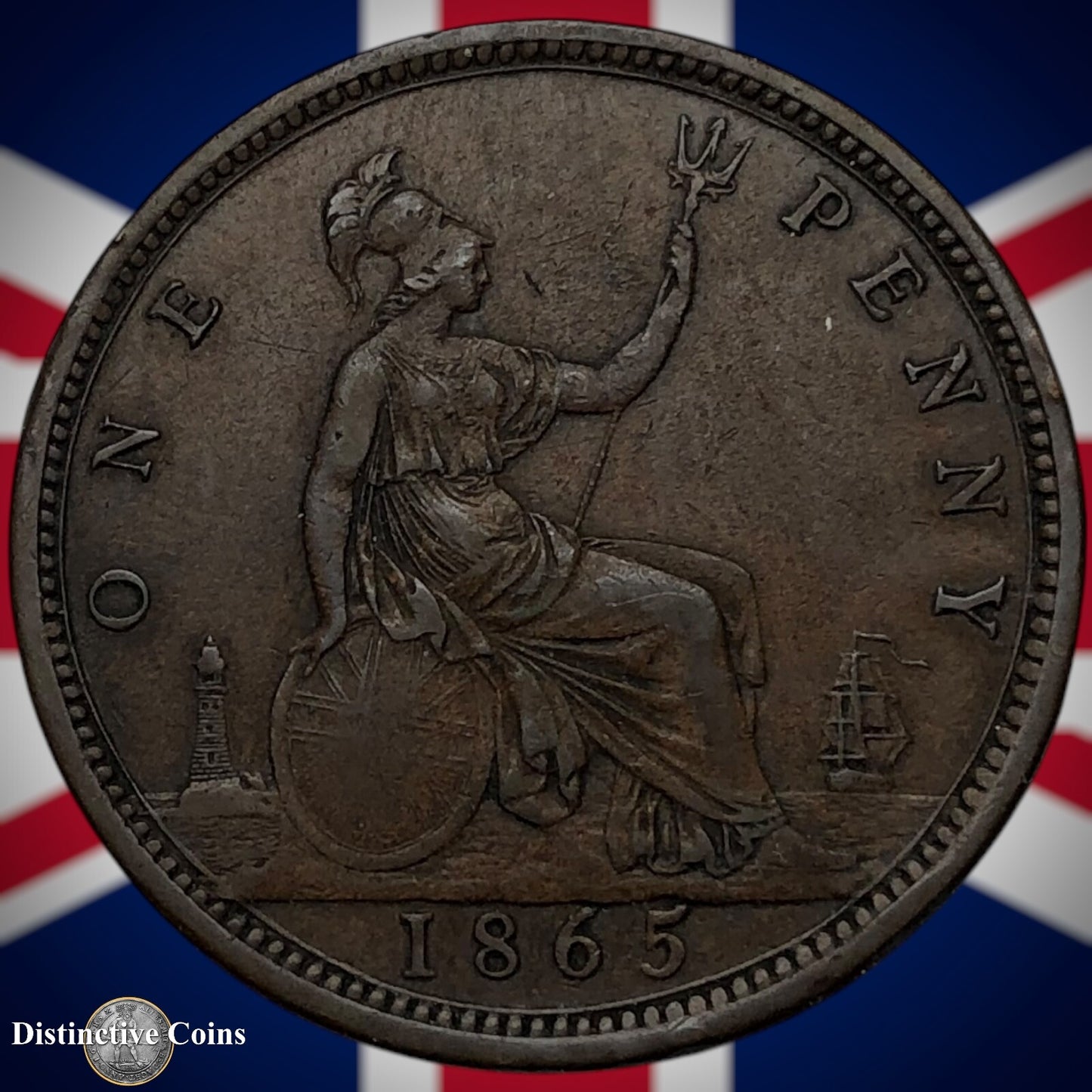 Great Britain 1865 Penny 1d GB6281