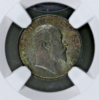 India 1910 C 2 Annas NGC MS 64  S699