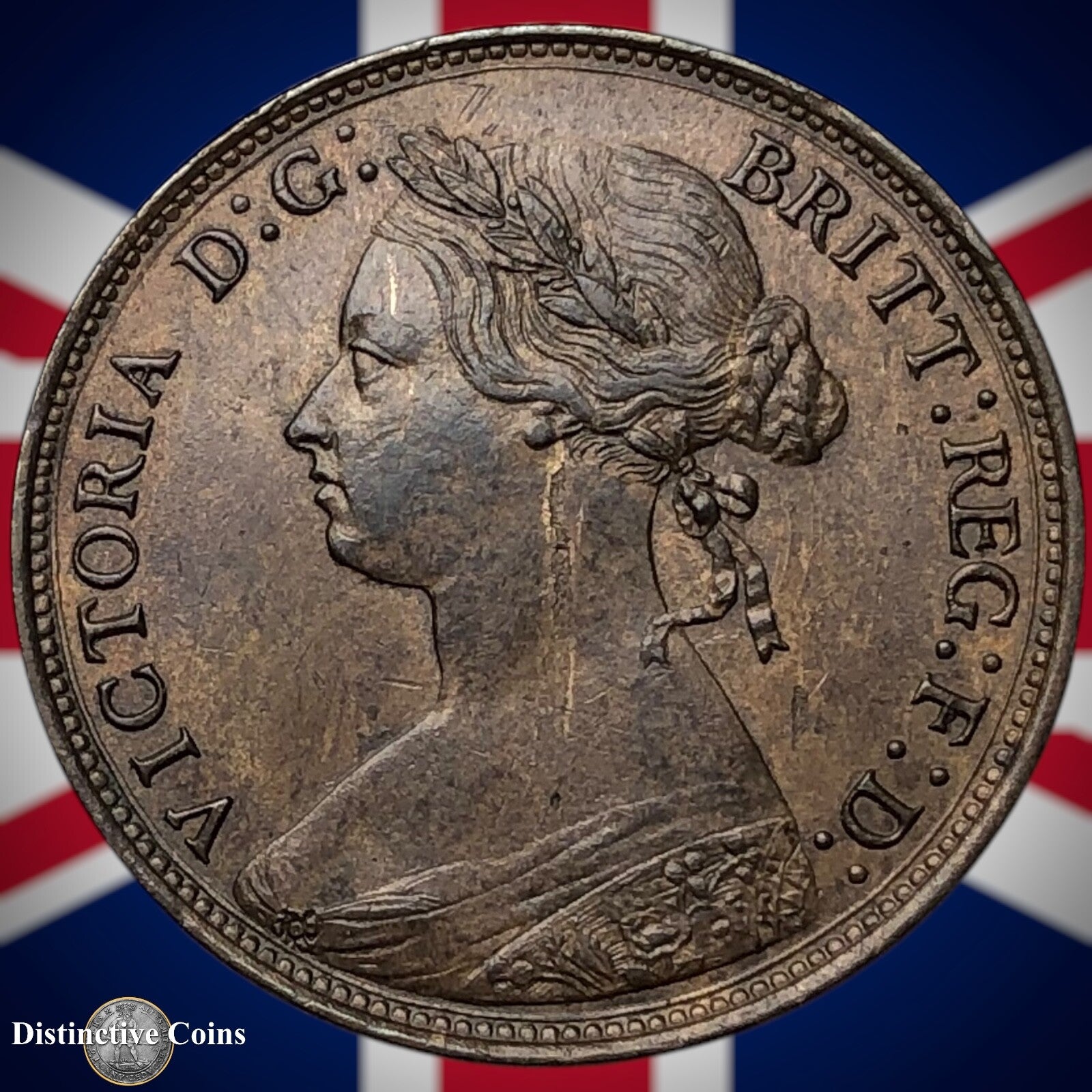 Great Britain 1877 Half Penny 1/2d GB5542